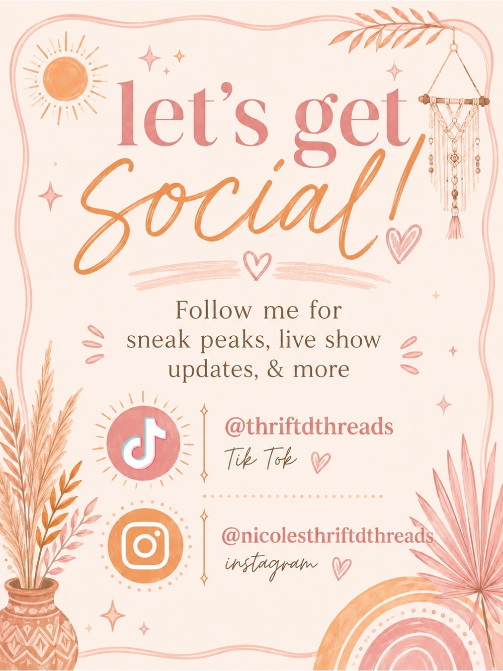 ✨Let’s get social✨Follow for Sneak Peaks & Live Show Announcements 📸